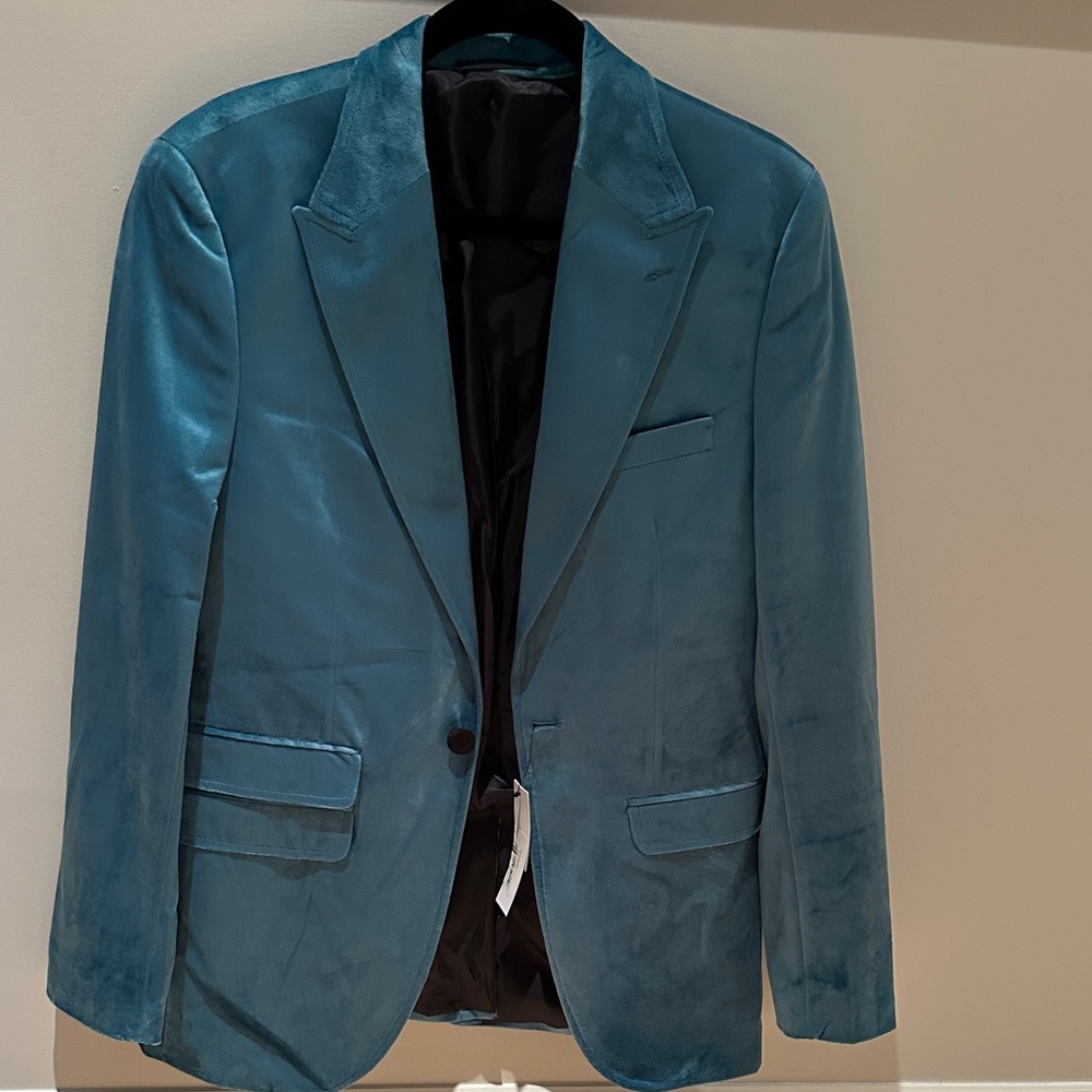 Topman Ocean Blue Blazer